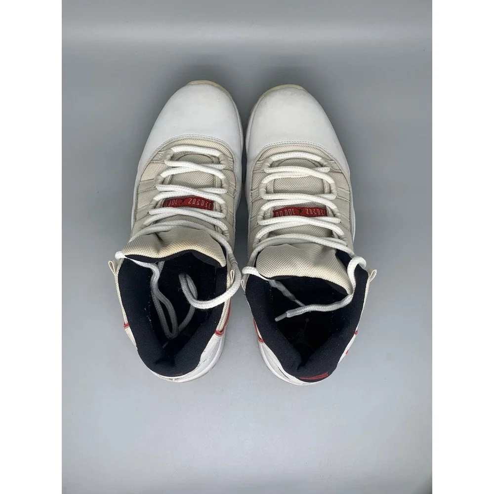 Jordan‎ 11 Retro Platinum Tint Sail Red 378037-016 Men's Sz 11